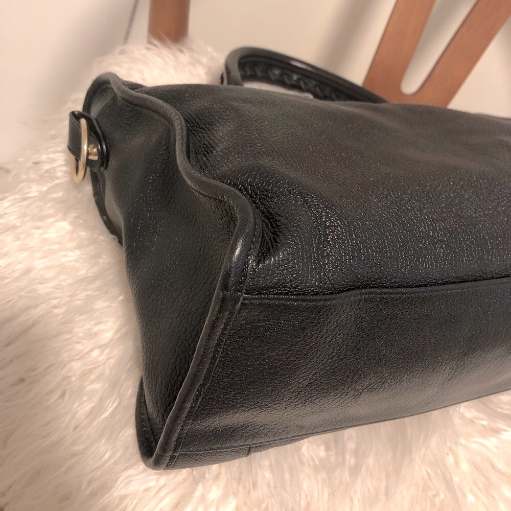 💥 BALENCIAGA City Metallic Edge Black Leather w/ Gold Hardware - Picture 10 of 16
